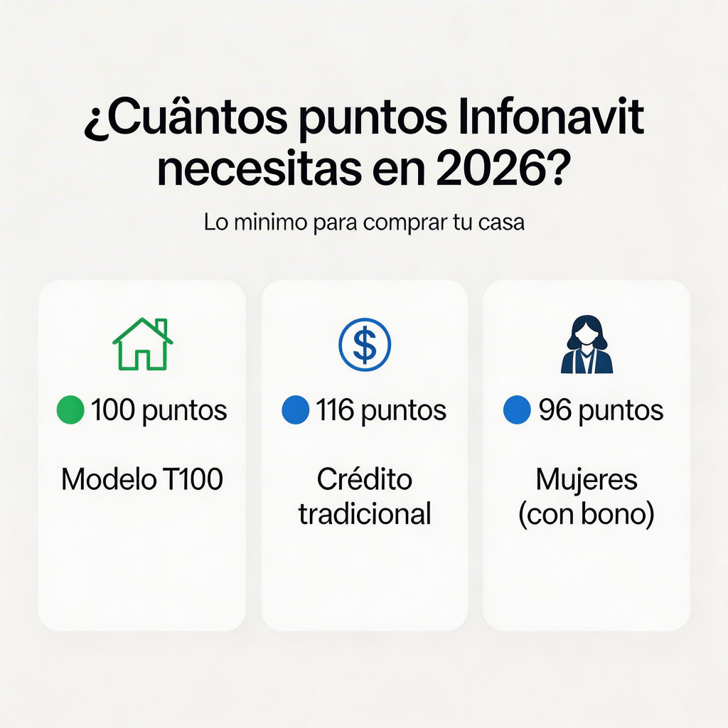 Estos son los puntos Infonavit que necesitas en 2026